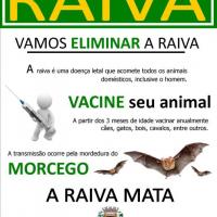 Foto Divulgação: CARTAZ CAMPANHA - TODOS CONTRA A RAIVA 