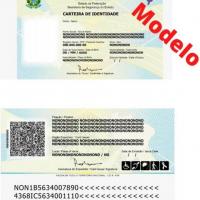 Novo modelo da carteira de identidade anunciado pelo governo federal — Foto: MJ/Divulgação